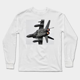 F/A-18 Hornet in afterburner turn Long Sleeve T-Shirt